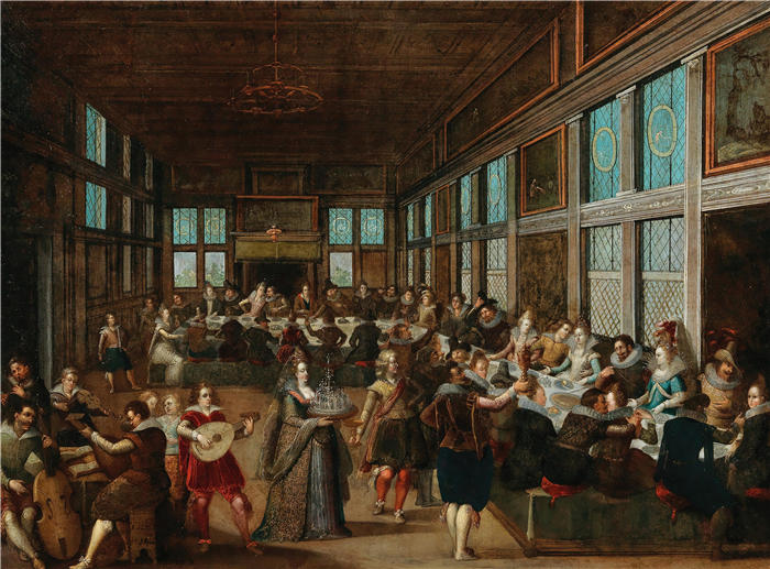 路易·德·考勒里(Louis de Caullery,佛兰芒,约 1580 - 1621 年)作品-婚礼派对