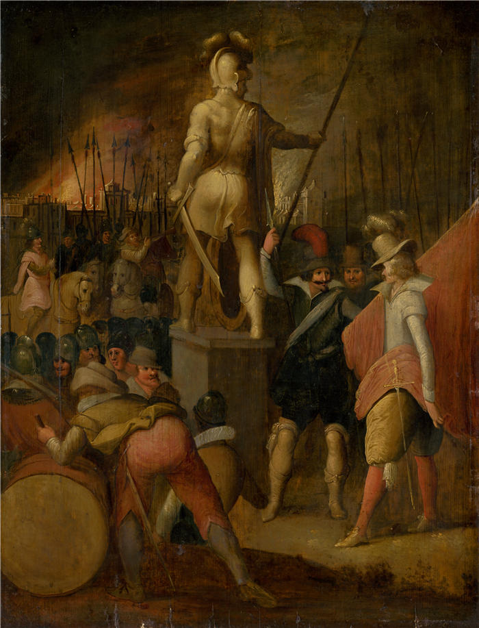 路易·德·考勒里(Louis de Caullery)作品-军营 (1600–1610)