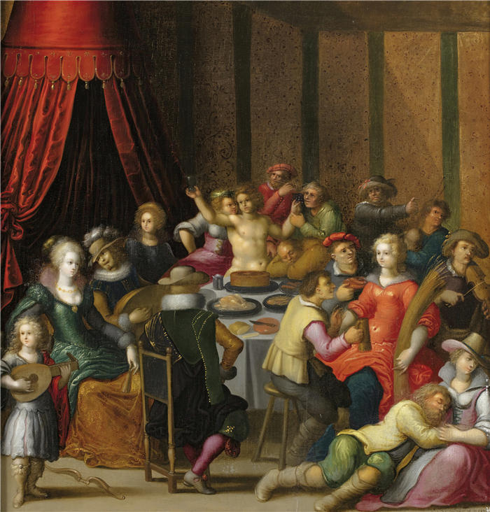 路易·德·考勒里（Louis de Caullery，佛兰芒，约 1580 - 1621 年）作品-巴克斯的盛宴