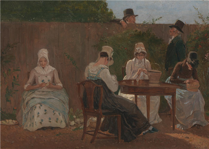 雅克-洛朗·阿加斯（Jacques-Laurent Agasse）作品-伦敦的查隆家族（约 1800 年）