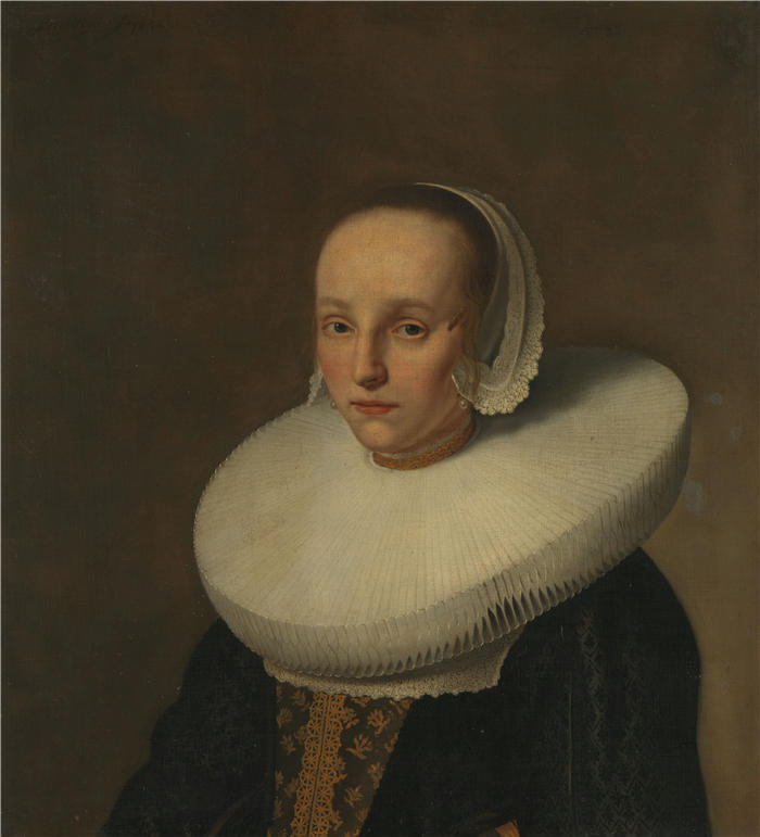 保罗·亨内金（Paulus Hennekyn）作品-Anna van der Does 的肖像（1609-1650）（1642）