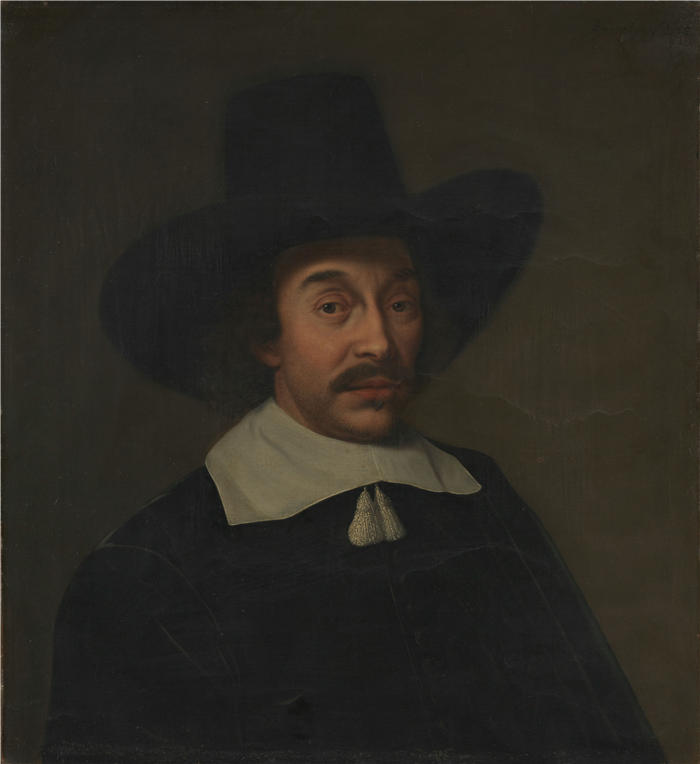 保罗·亨内金（Paulus Hennekyn）作品-一个男人的肖像，可能是 Jan de Hooghe (1608-1682) (1658)