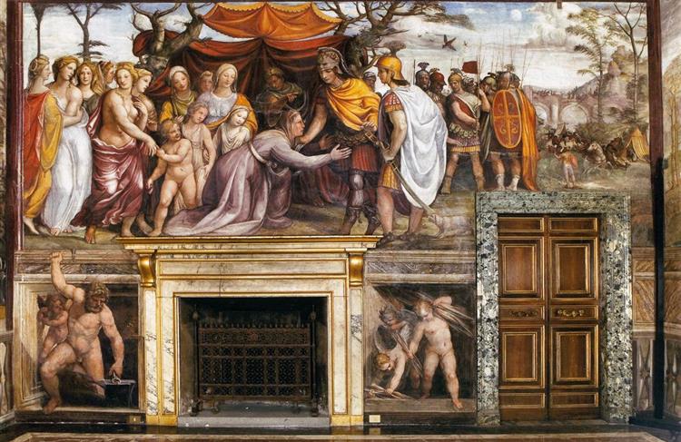 伊尔·索多玛(Il Sodoma,1477-1549年)作品-亚历山大大帝之前大流士家族的女性