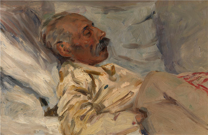 亨利·埃文尼波尔（Henri Evenepoel）作品-我生病的祖父（1892）