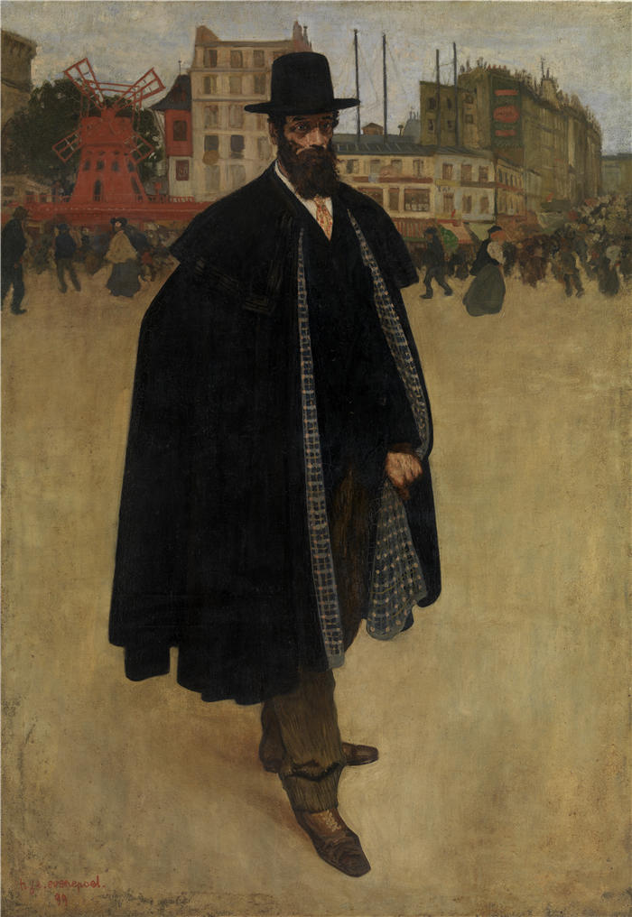 亨利·埃文尼波尔（Henri Evenepoel）作品-巴黎的西班牙人（1899）