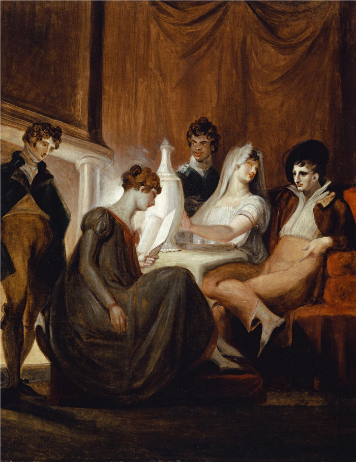 亨利·福塞利(Henry Fuseli，瑞士)作品-《农村的报纸》（1806）