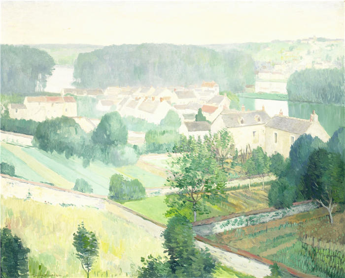 杰里特·范·布拉德伦 （Gerrit van Blaaderen） 作品-萨诺伊斯村（1910-1914）