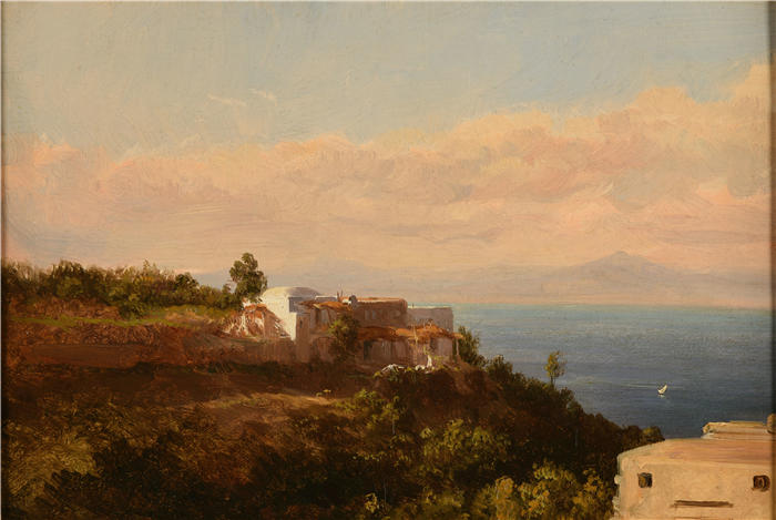 雅克·雷蒙德·布拉斯卡萨特(Jacques-Raymond Brascassat)作品-意大利风景