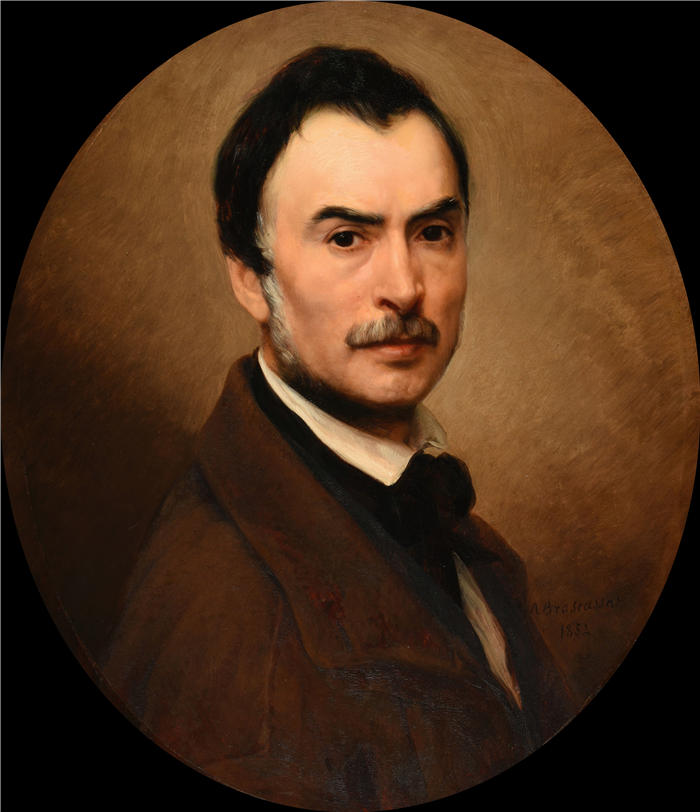 雅克·雷蒙德·布拉斯卡萨特（Jacques-Raymond Brascassat）作品-自画像（1852）