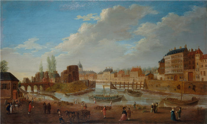 皮埃尔·安托万·德马基（Pierre-Antoine Demachy，法国）作品-圣路易斯，圣保罗港（塞莱斯坦港）（1780年） 