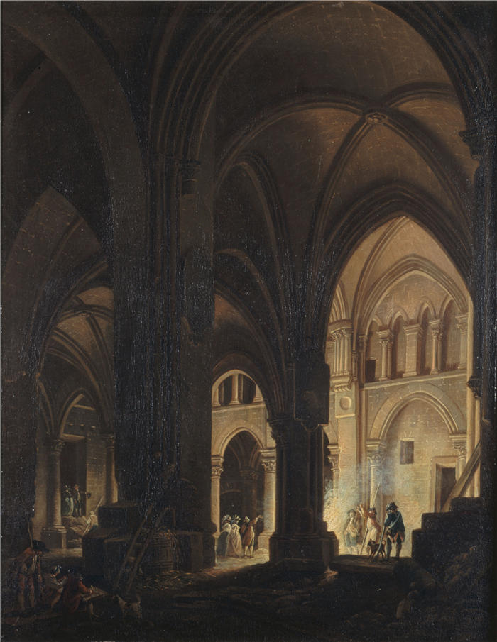 皮埃尔·安托万·德马基（Pierre-Antoine Demachy，法国）作品-《无辜圣徒国际》（1787年） 