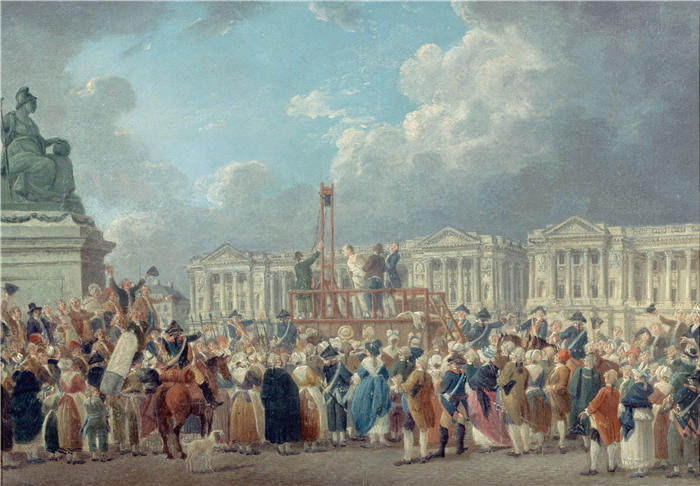 皮埃尔·安托万·德马基（Pierre-Antoine Demachy，法国）作品-不执行首都，革命之地（1793年） 