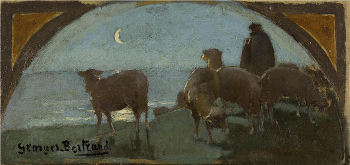 乔治·伯特兰（Georges Bertrand ，法国，1849-1929）作品-羊（1893）