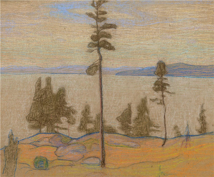 尼古拉·特里克（Nikolai Triik，爱沙尼亚，1884-1940）作品-Saaremaa Maastik（1929年） 