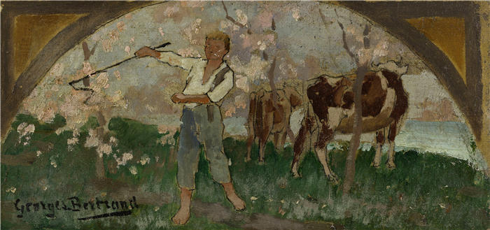 乔治·伯特兰（Georges Bertrand）作品-牛（1893）