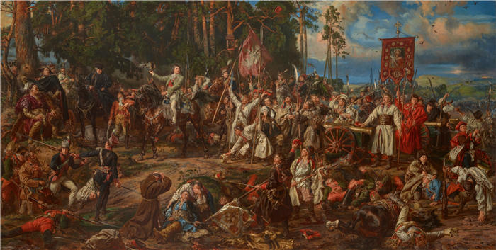 扬·马特耶科（Jan Matejko,波兰画家）作品-Kościuszko at Racławice (1888)
