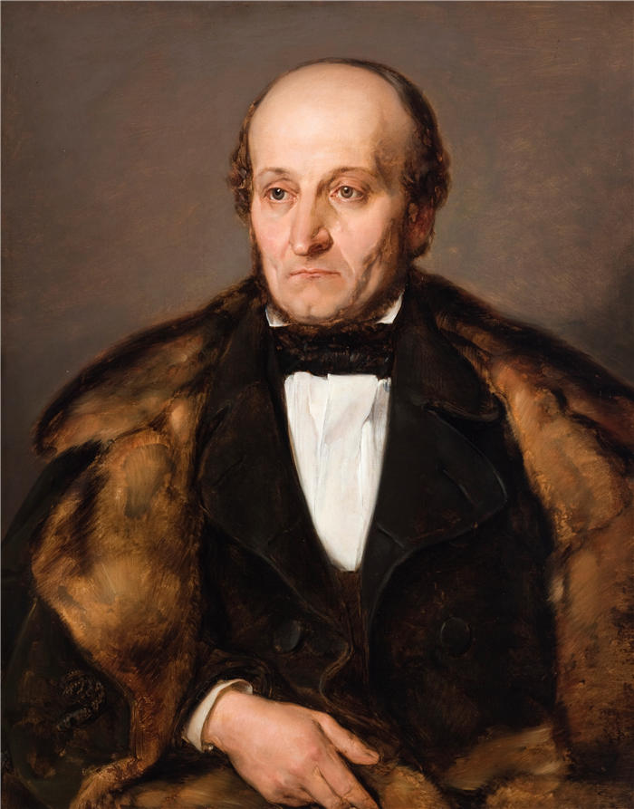 扬·马特耶科（Jan Matejko,波兰画家）高清作品-巴黎毛里佐肖像（1859）
