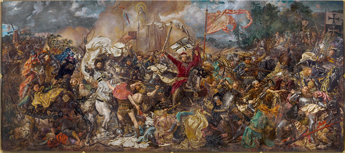 扬·马特耶科（Jan Matejko,波兰画家）作品-格伦瓦尔德战役（1878）