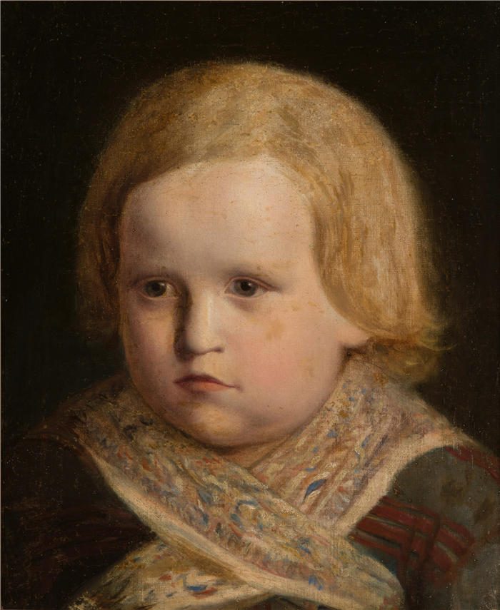扬·马特耶科（Jan Matejko,波兰画家）作品-《小男孩的肖像》（1855）