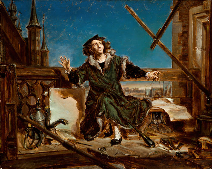 扬·马特耶科（Jan Matejko,波兰画家）作品-尼古拉·哥白尼（1871）
