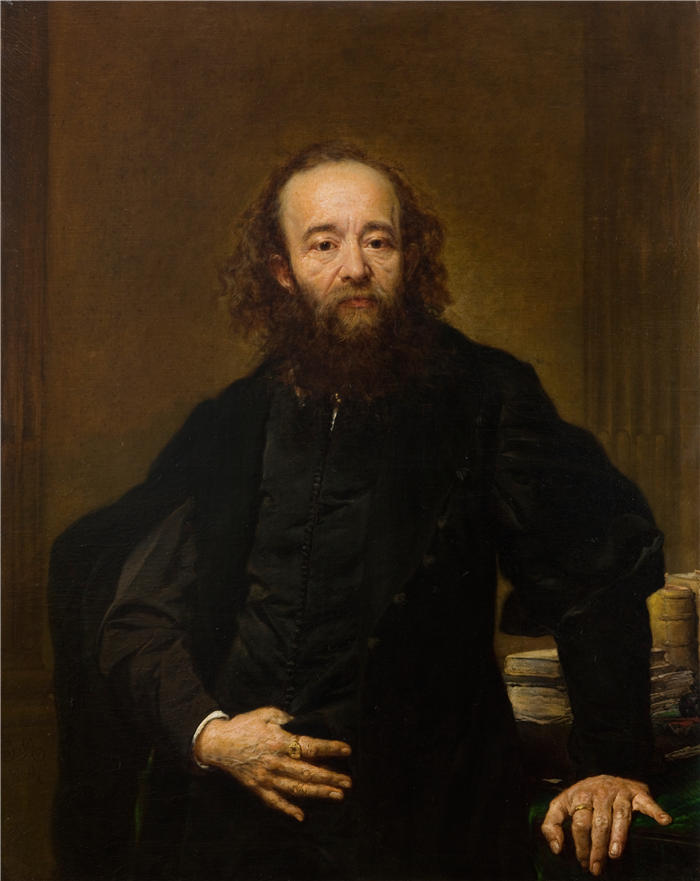 扬·马特耶科（Jan Matejko,波兰画家）作品-伦纳德·塞拉芬斯基肖像（1870年）