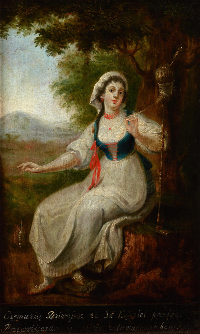 米查·斯塔乔维奇（ Michał Stachowicz） 作品-《纺纱工》（1800）