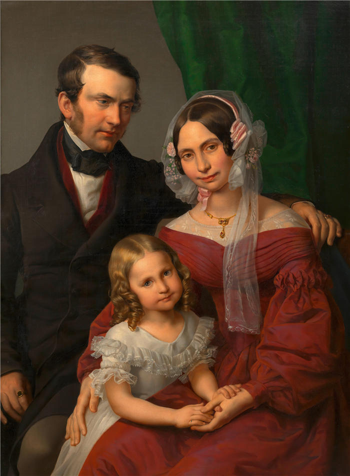 利奥波德·库佩尔维瑟（Leopold Kupelwieser） 作品-Lössl家族（约1841年）