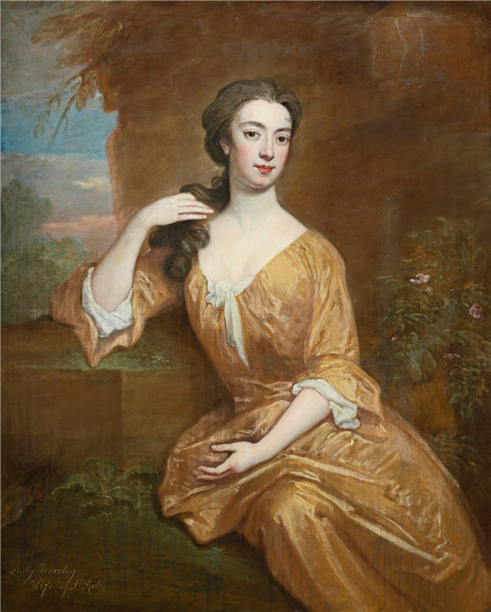 戈弗雷·克内勒（Godfrey Kneller，英，1646-1723）作品-沃斯利夫人