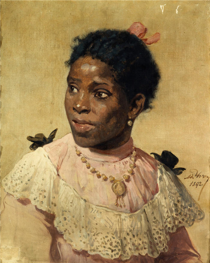 阿道夫·伊冯（Adolphe Yvon,法国）高清作品-斯纳布小姐（1892）