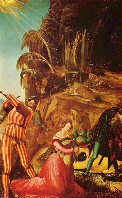 阿尔布雷希特·<a href=https://www.kuhw.com/e/tags/?tagname=%E9%98%BF%E5%B0%94%E5%B8%83%E9%9B%B7%E5%B8%8C%E7%89%B9%C2%B7%E9%98%BF%E5%B0%94%E7%89%B9%E5%A4%9A%E5%A4%AB target=_blank class=infotextkey>阿尔特多夫</a>(Albrecht Altdorfer)作品-圣凯瑟琳的头像