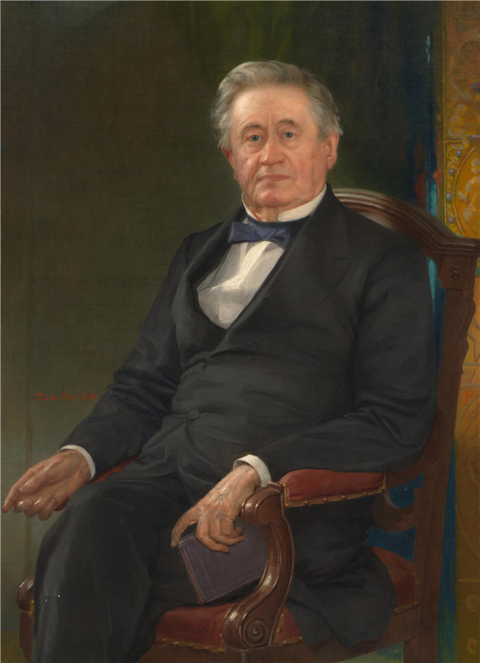托马斯·勒·克利尔(Thomas Le Clear)高清作品-约瑟夫·亨利(1877)