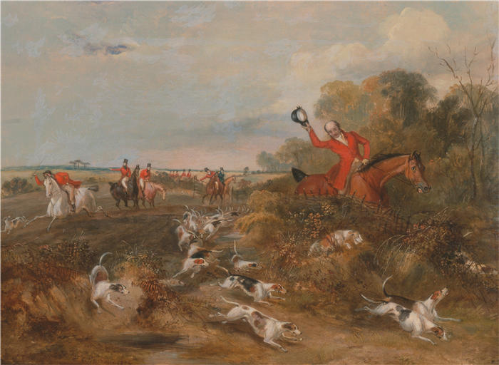 弗朗西斯·卡尔克拉夫·特纳(Francis Calcraft Turner)作品-学士大厅;猎犬封顶(1835-1836)