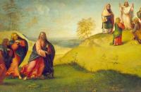 洛伦佐·洛托(Lorenzo Lotto)作品-基督带领使徒登上塔博山