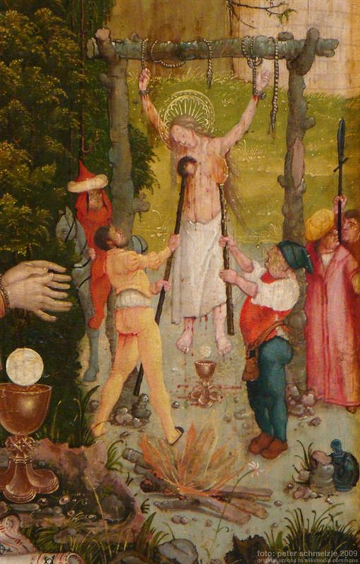 格·拉特吉(Jerg Ratgeb)作品欣赏-芭芭拉祭坛(施瓦根),详图 1