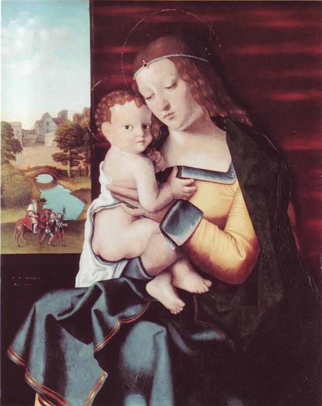 巴尔托洛梅奥.威尼托(Bartolomeo Veneto)作品欣赏-Madonna Con Il Bambino 1