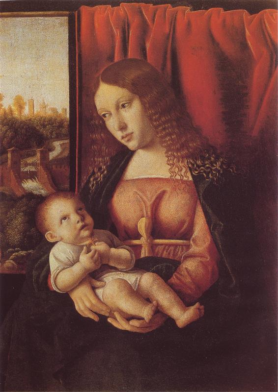 巴尔托洛梅奥.威尼托(Bartolomeo Veneto)作品欣赏-Madonna Con Il Bambino