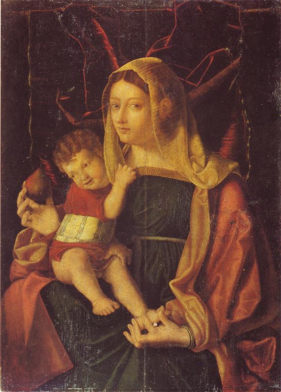 巴尔托洛梅奥.威尼托(Bartolomeo Veneto)作品欣赏-麦当娜·德拉·佩拉