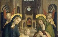 特芬丹特·法拉利(Defendente Ferrari)作品欣赏-圣母子与圣安妮
