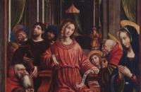 特芬丹特·法拉利(Defendente Ferrari)作品欣赏-基督在圣殿的争执