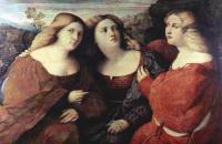 帕尔玛·韦基奥（Palma Vecchio）高清作品-三姐妹