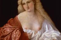 帕尔玛·韦基奥（Palma Vecchio）高清作品-一个女人的肖像 被称为的肖像