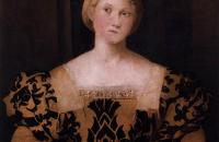 帕尔玛·韦基奥（Palma Vecchio）高清作品-保拉·普留利的肖像