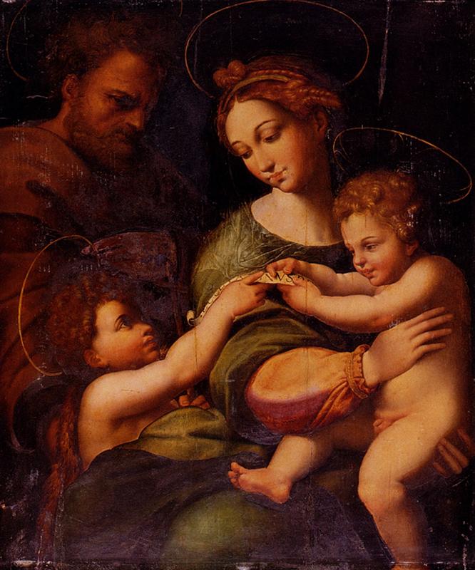 <a href=https://www.kuhw.com/e/tags/?tagid=1258 target=_blank class=infotextkey>拉斐尔</a>(Raphael,意大利画家)作品-玫瑰圣母