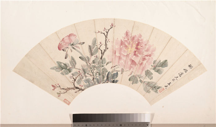 王武扇面高清作品下载 清代