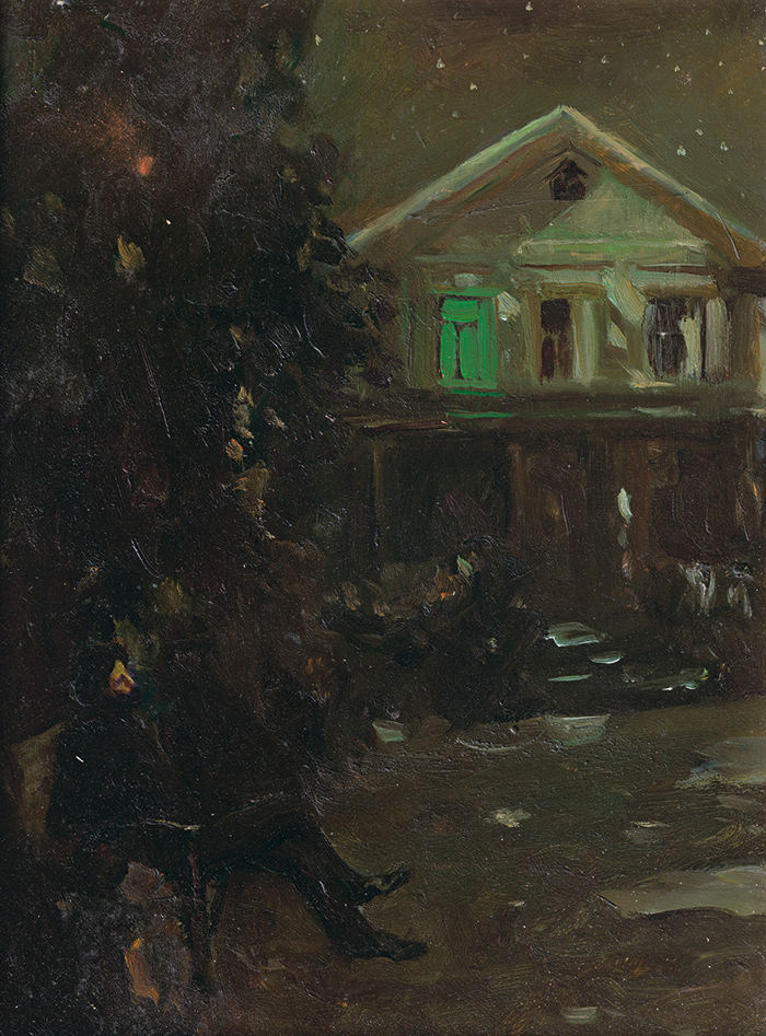 何多苓风景人物油画高清作品 39