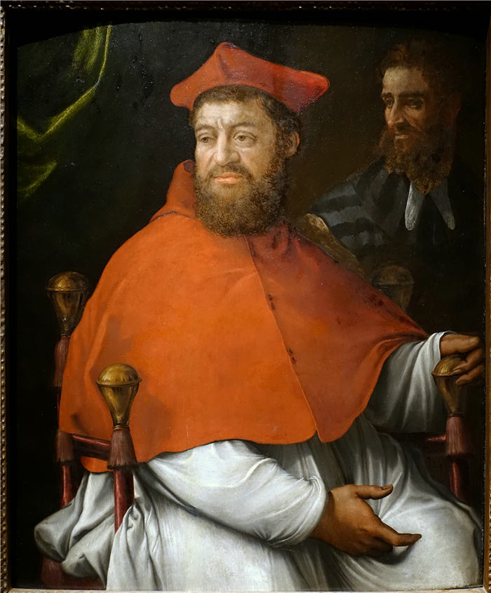 塞巴斯蒂亚诺·德·皮翁博(Sebastiano del Piombo)-红衣主教乔瓦尼·萨尔维亚蒂和乔瓦尼·达·塞佩雷洛的肖像