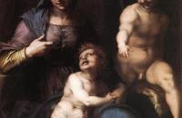 安德烈·德尔·萨托( Andrea del Sarto)作品欣赏-麦当娜和孩子与年轻的圣约翰