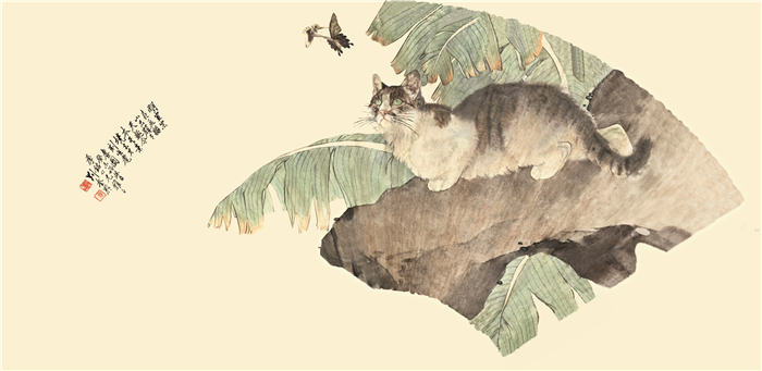 刘奎龄-花鸟扇面高清下载