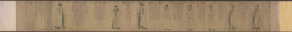 宋 佚名 《八相图》 绢本高清作品下载 36x324