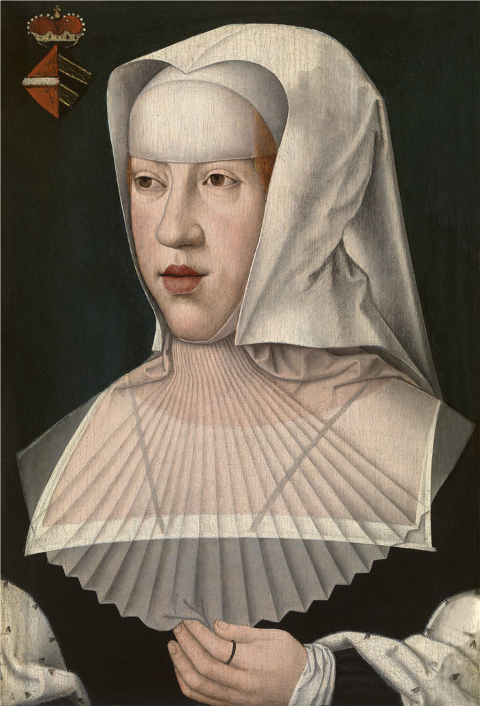 伯纳德·范·奥利（Bernard van Orley，比利时）作品-奥地利玛格丽特的肖像，萨沃伊公爵夫人